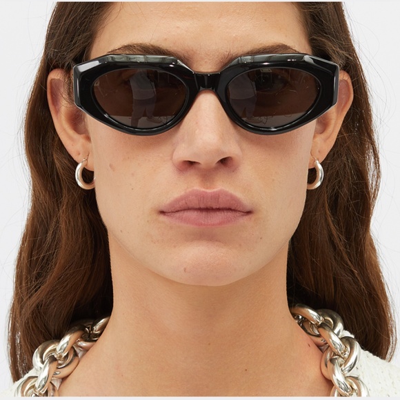 - NEW Bottega Veneta Facet Acetate Cat Eye Sunglasses AX4 - Picture 2 of 7